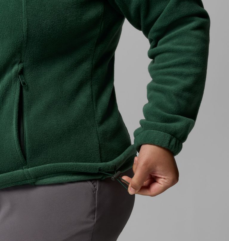 Women's Benton Springs Full Zip Fleece Hoodie - Plus Size, Color: Rain Forest, image 7