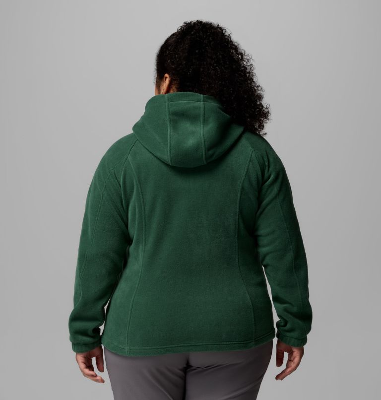 Women's Benton Springs Full Zip Fleece Hoodie - Plus Size, Color: Rain Forest, image 3