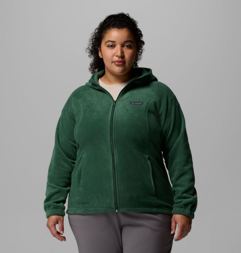 Women's Benton Springs Full Zip Fleece Hoodie - Plus Size, Color: Rain Forest, image 1