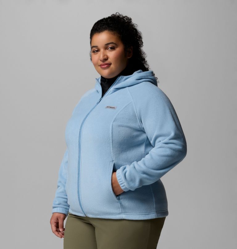 Women's Benton Springs Full Zip Fleece Hoodie - Plus Size, Color: Ripple Blue, image 4
