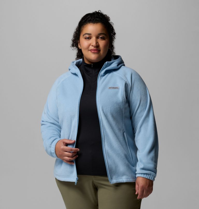 Women's Benton Springs Full Zip Fleece Hoodie - Plus Size, Color: Ripple Blue, image 5