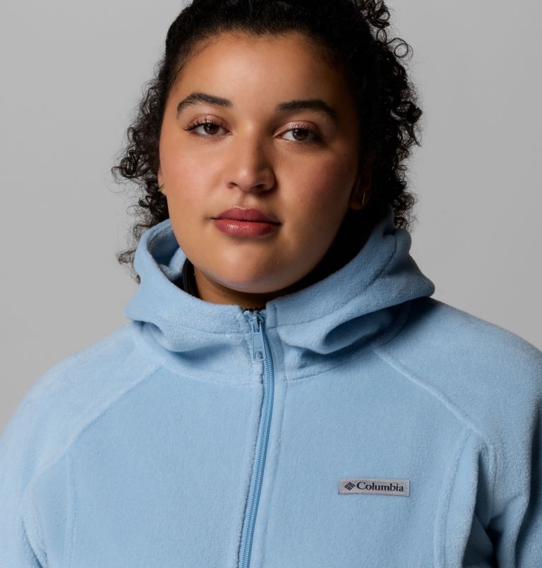 Women's Benton Springs Full Zip Fleece Hoodie - Plus Size, Color: Ripple Blue, image 6