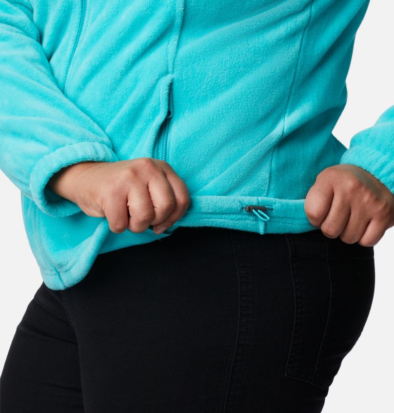 Women's Benton Springs Full Zip Fleece Hoodie - Plus Size, Color: Bright Aqua, image 6