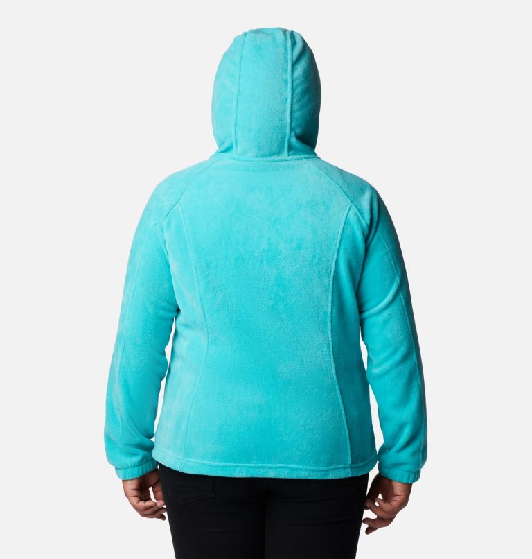 Women's Benton Springs Full Zip Fleece Hoodie - Plus Size, Color: Bright Aqua, image 2