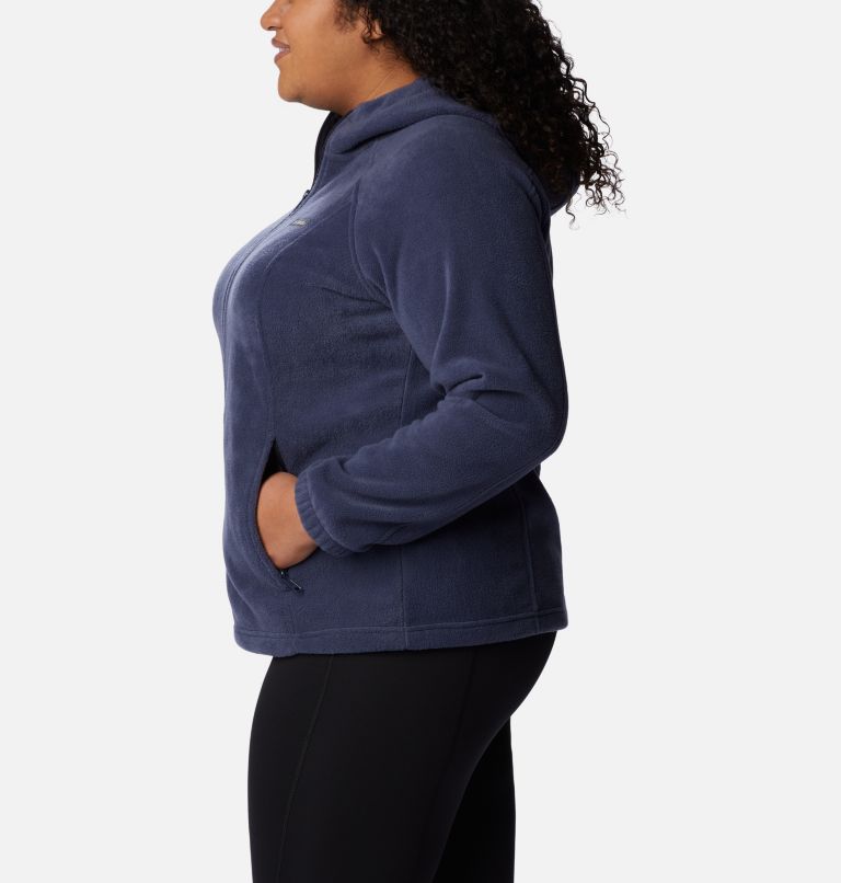 Thumbnail: Sweat à capuche en molleton entièrement zippé Benton Springs pour Femme - Grandes tailles, Color: Nocturnal, image 3