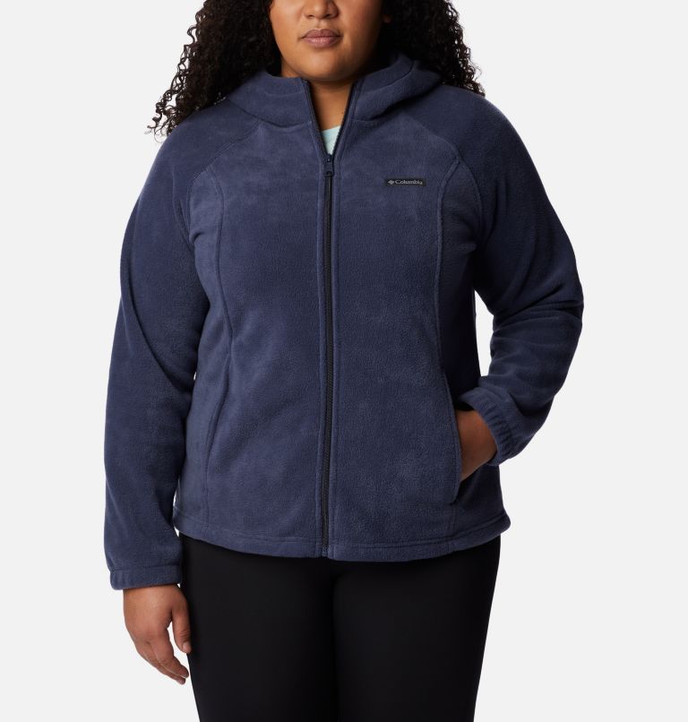 Thumbnail: Sweat à capuche en molleton entièrement zippé Benton Springs pour Femme - Grandes tailles, Color: Nocturnal, image 1