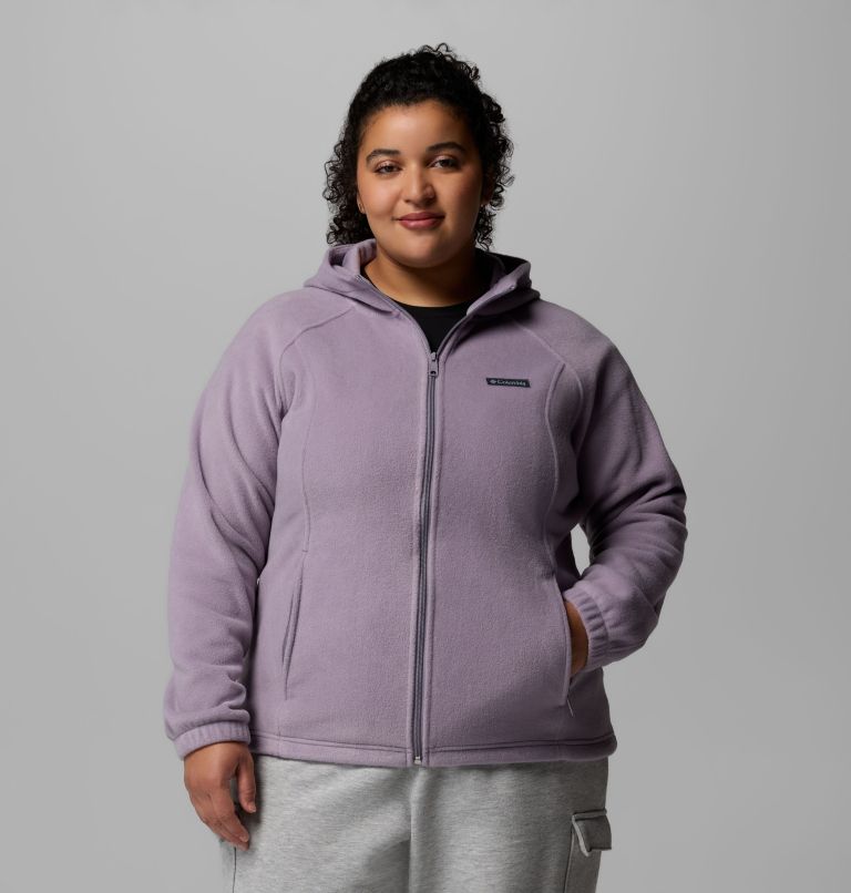 Women's Benton Springs Full Zip Fleece Hoodie - Plus Size, Color: Shale Purple, image 5