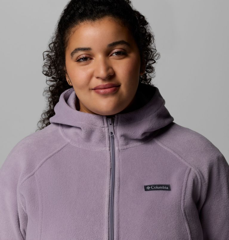 Women's Benton Springs Full Zip Fleece Hoodie - Plus Size, Color: Shale Purple, image 6