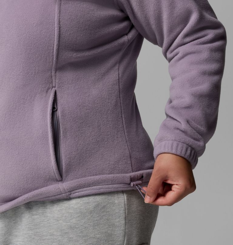 Women's Benton Springs Full Zip Fleece Hoodie - Plus Size, Color: Shale Purple, image 7