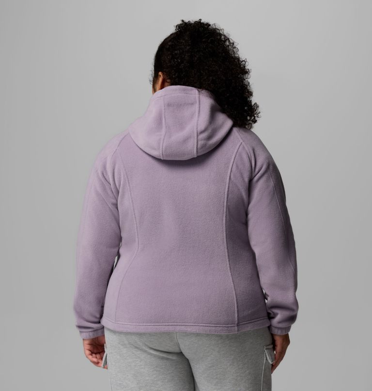 Women's Benton Springs Full Zip Fleece Hoodie - Plus Size, Color: Shale Purple, image 3