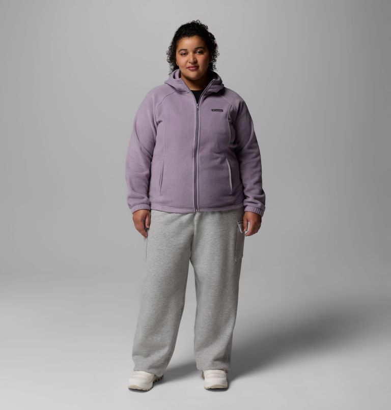 Women's Benton Springs Full Zip Fleece Hoodie - Plus Size, Color: Shale Purple, image 2