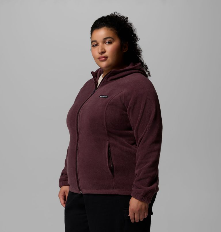 Women's Benton Springs Full Zip Fleece Hoodie - Plus Size, Color: Moonvista, image 4