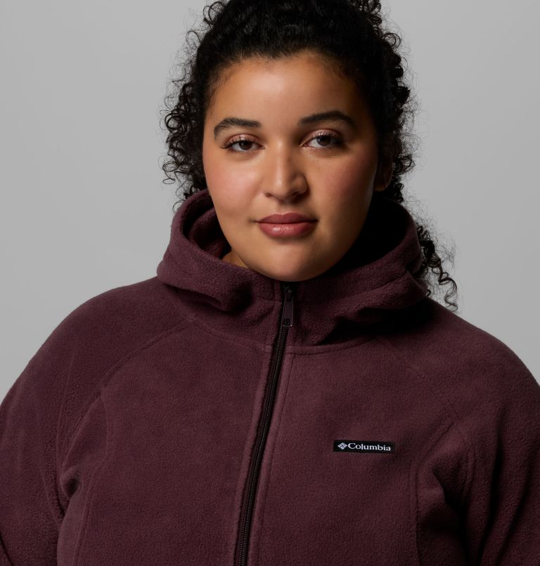 Women's Benton Springs Full Zip Fleece Hoodie - Plus Size, Color: Moonvista, image 6