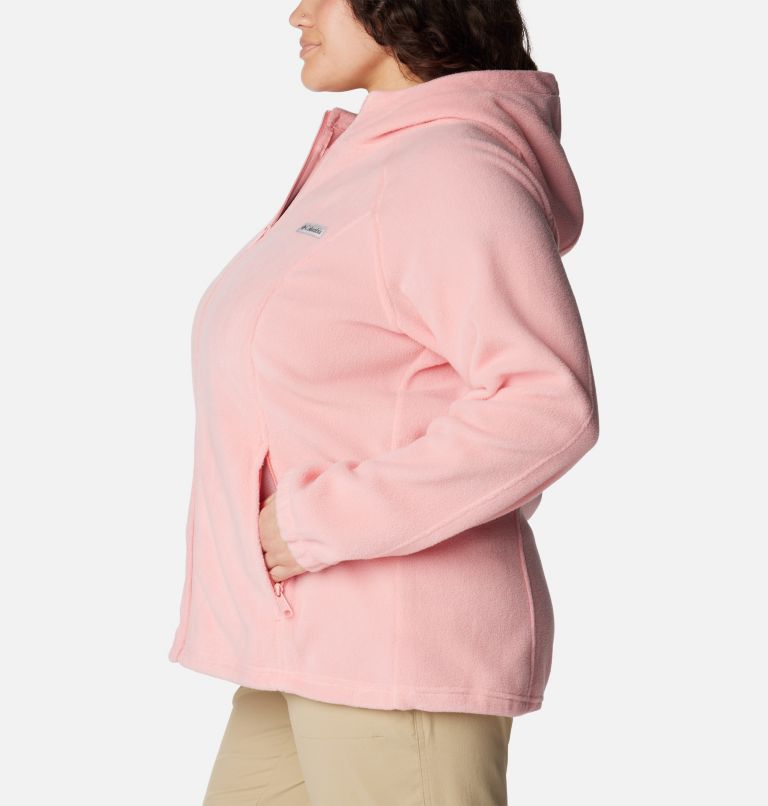 Patagonia womens pink fleece jacket with front zip pocket Size Small