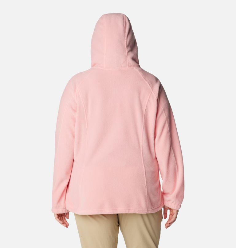 Women's Benton Springs Full Zip Fleece Hoodie - Plus Size, Color: Salmon Rose, image 2