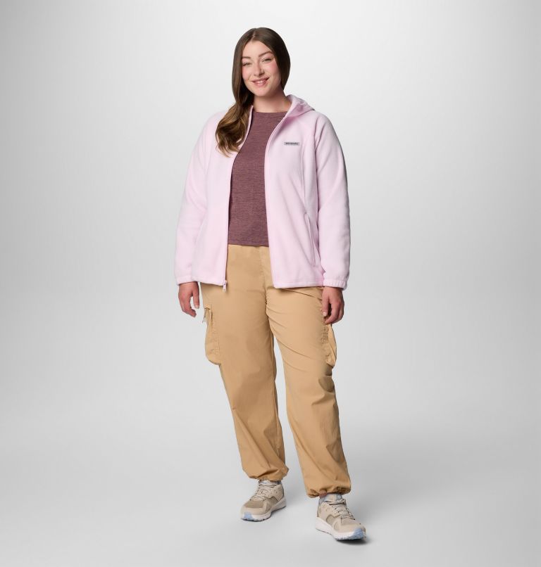 Women's Benton Springs Full Zip Fleece Hoodie - Plus Size, Color: Pink Dawn, image 3
