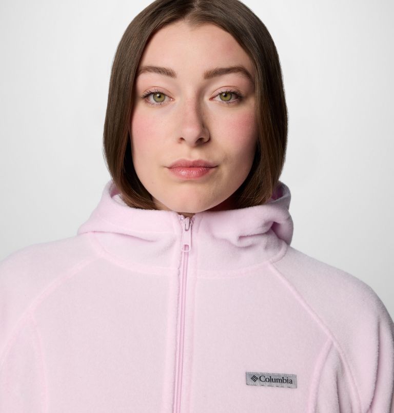 Women's Benton Springs Full Zip Fleece Hoodie - Plus Size, Color: Pink Dawn, image 5