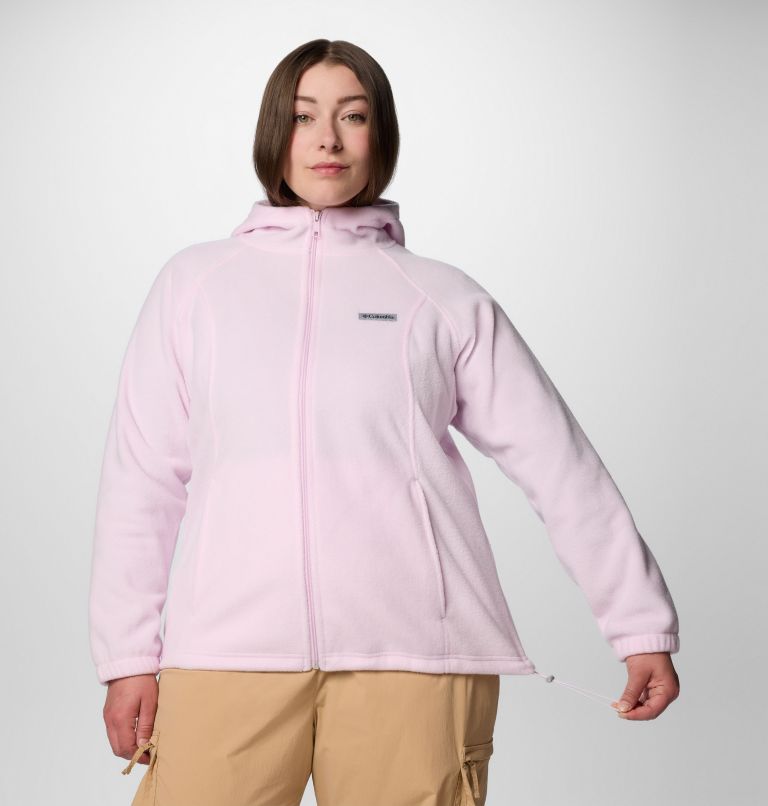 Women's Benton Springs Full Zip Fleece Hoodie - Plus Size, Color: Pink Dawn, image 6