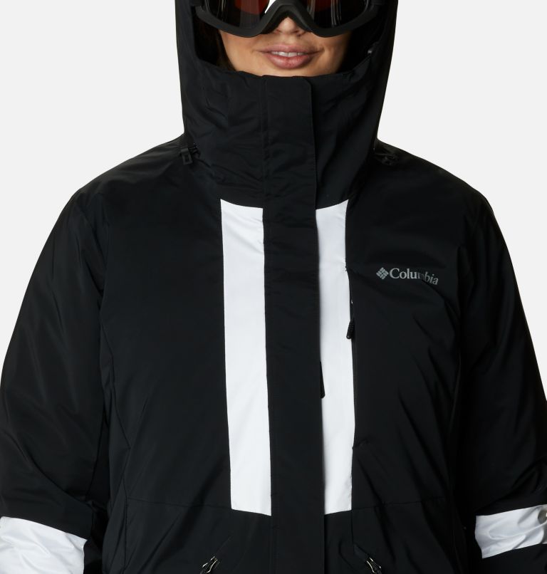 Women's Forbidden Peak Interchange Jacket, Color: Black, White, image 4