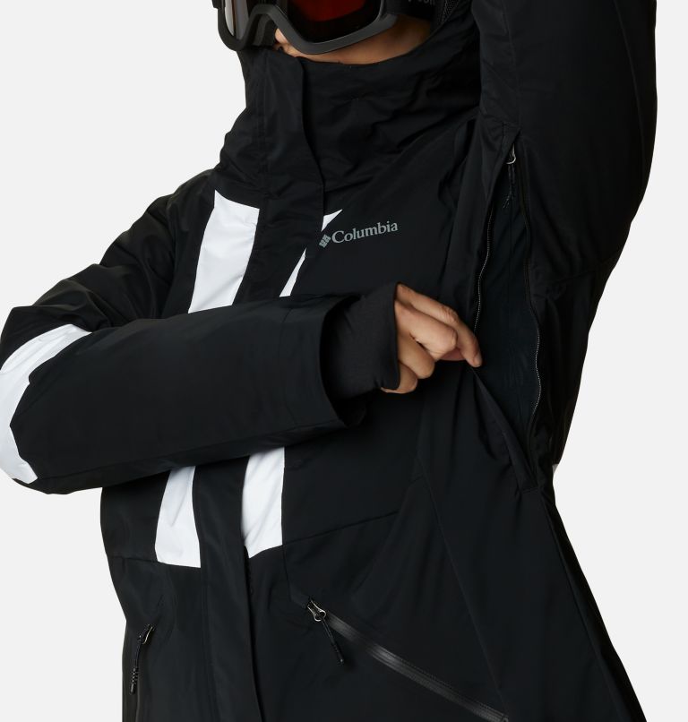 Women's Forbidden Peak Interchange Jacket, Color: Black, White, image 7