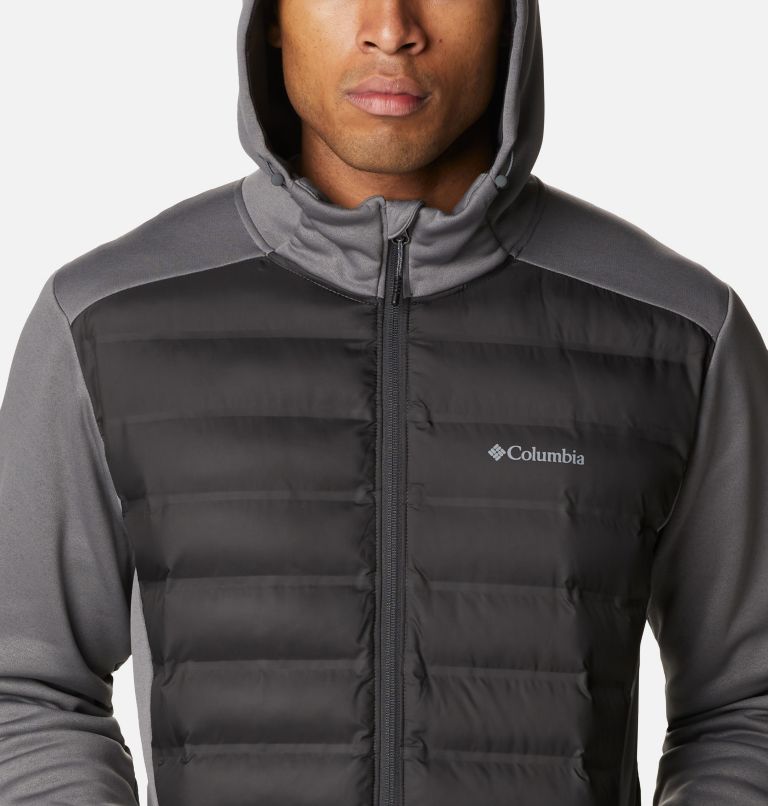 Men's Out-Shield Insulated Full Zip Hoodie, Color: City Grey, Shark