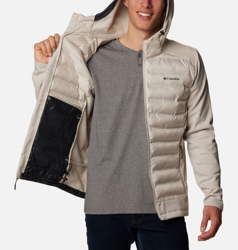 Columbia Men's Deep Waves Hybrid Hoodie Hooded Omni-Shield Jacket (Large,  Carbon) : : Fashion