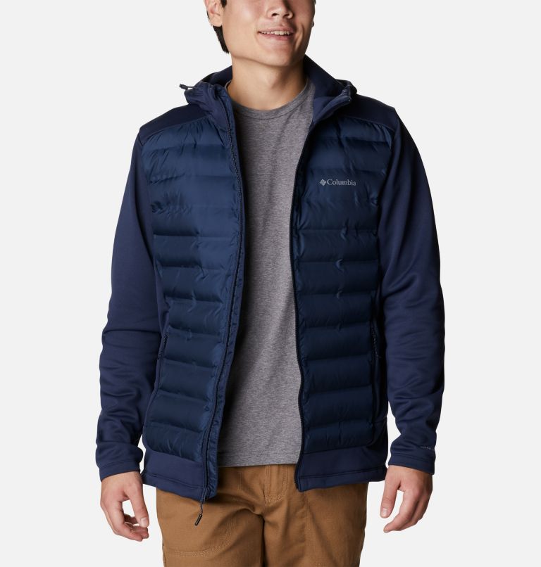 Men's Out-Shield Insulated Full Zip Hoodie, Color: Collegiate Navy, image 7