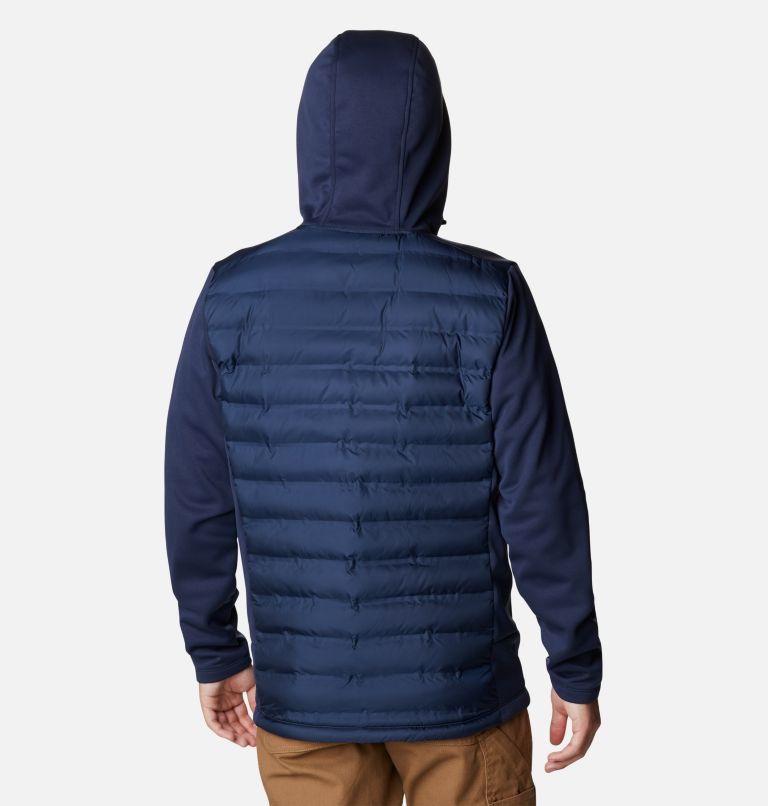 Men's Out-Shield Insulated Full Zip Hoodie, Color: Collegiate Navy, image 2