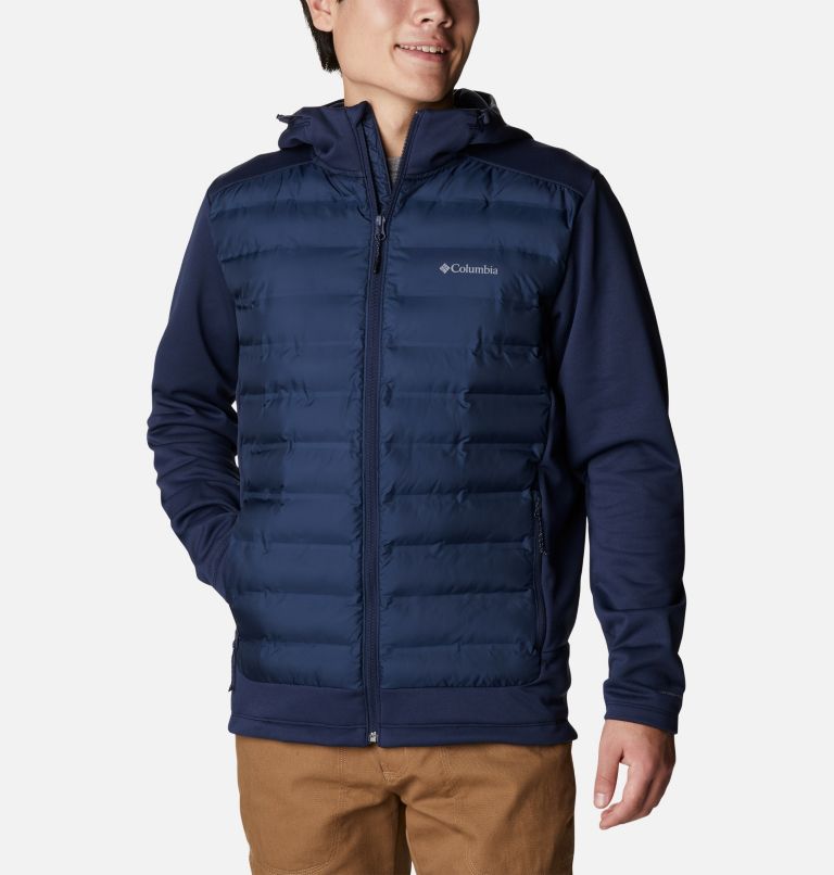 Men's Out-Shield Insulated Full Zip Hoodie, Color: Collegiate Navy, image 1