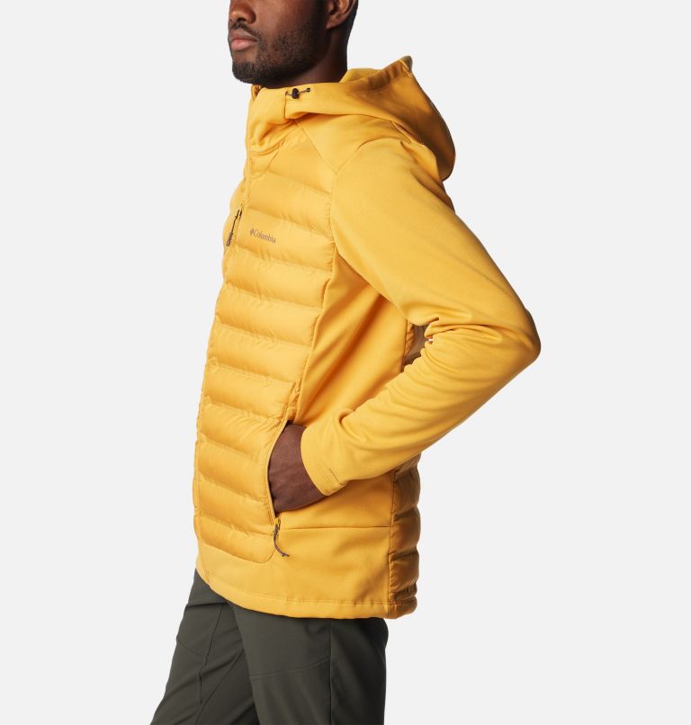 Men's Out-Shield Insulated Full Zip Hoodie, Color: Raw Honey, image 3