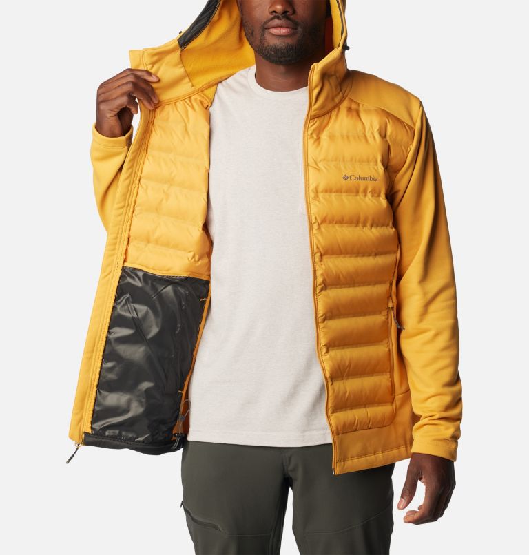 Thumbnail: Men's Out-Shield Insulated Full Zip Hoodie, Color: Raw Honey, image 5
