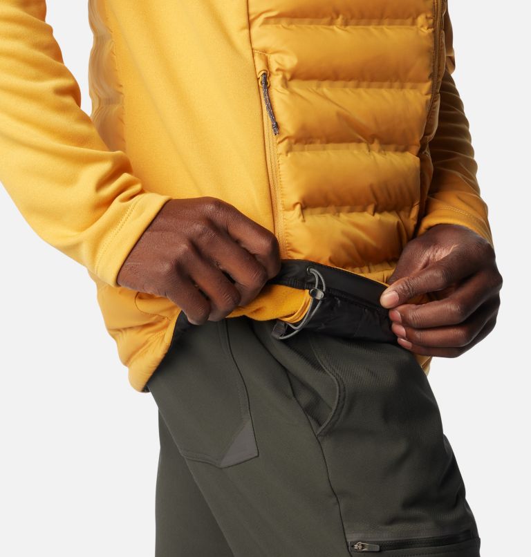 Men's Out-Shield Insulated Full Zip Hoodie, Color: Raw Honey, image 6