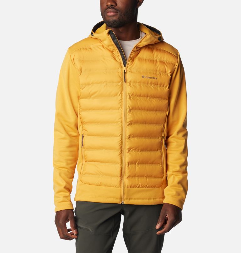 Men's Out-Shield Insulated Full Zip Hoodie, Color: Raw Honey, image 1