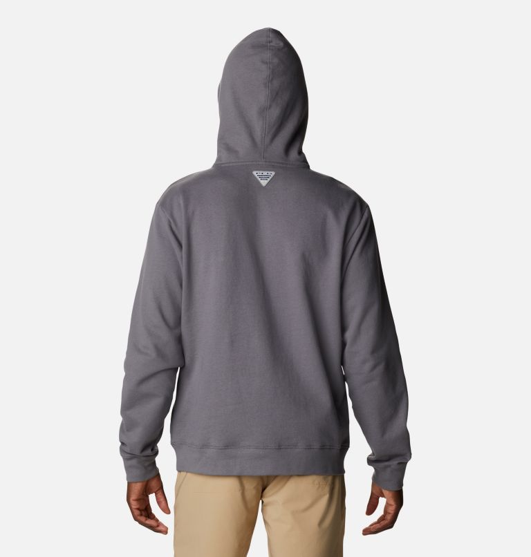 Men's PFG Utility Graphic Hoodie, Color: City Grey, Cool Grey Trout, image 2