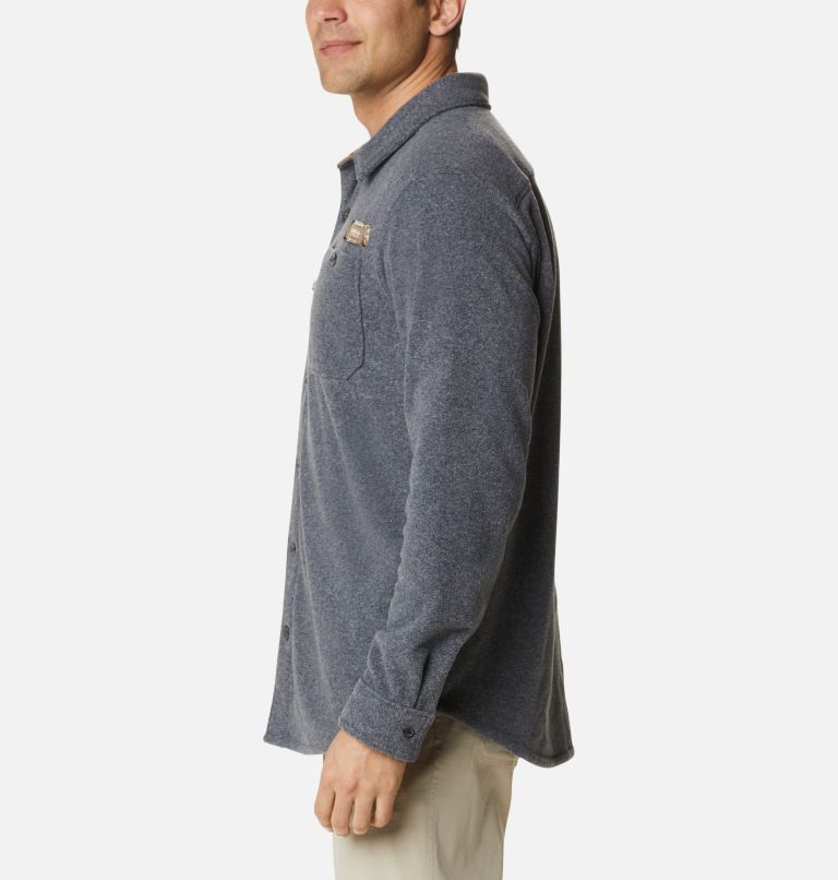 Men's PHG Bucktail Fleece Over Shirt, Color: Black Heather, image 3