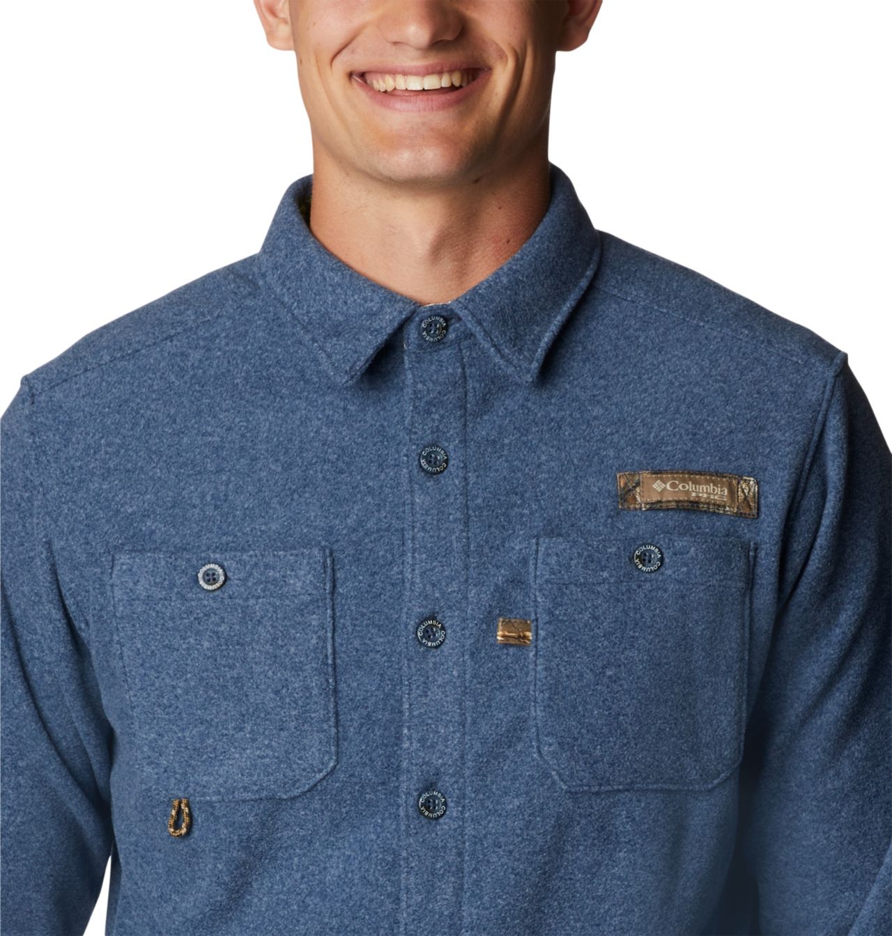 Men's PHG Bucktail™ Fleece Over Shirt 5