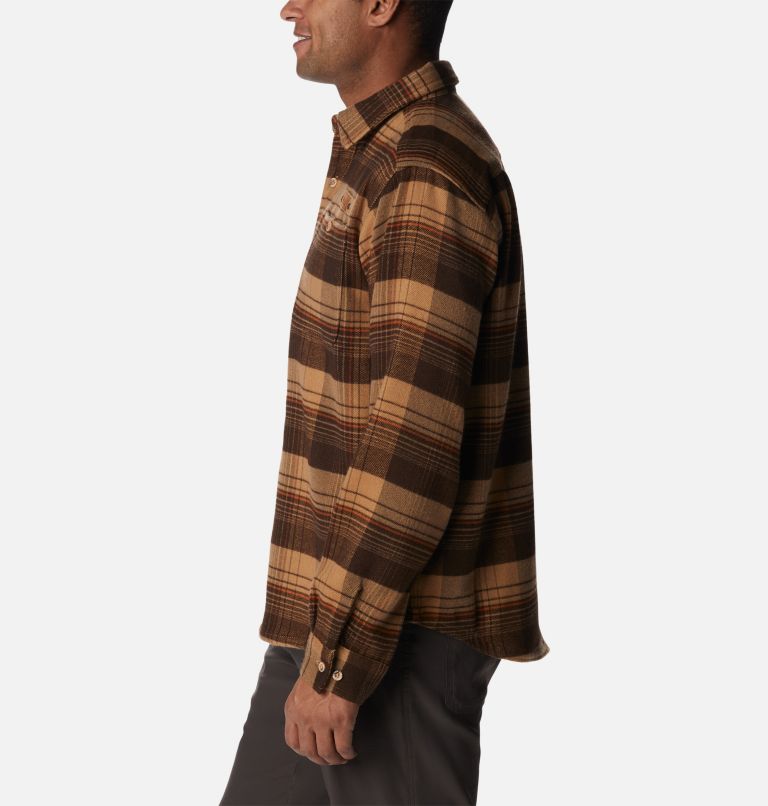 Thumbnail: Men's Roughtail Field Heavyweight Flannel Shirt, Color: Cordovan Gallatin Decoy Tartan, image 3