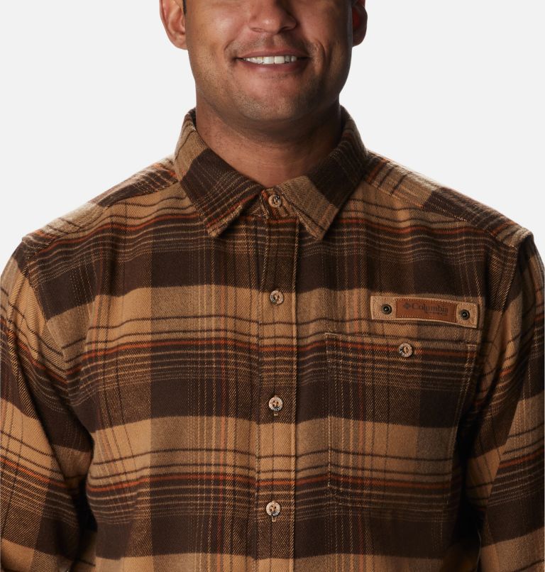 Men's Roughtail Field Heavyweight Flannel Shirt, Color: Cordovan Gallatin Decoy Tartan, image 4