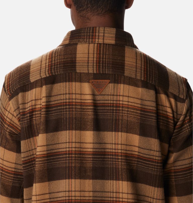 Thumbnail: Men's Roughtail Field Heavyweight Flannel Shirt, Color: Cordovan Gallatin Decoy Tartan, image 5