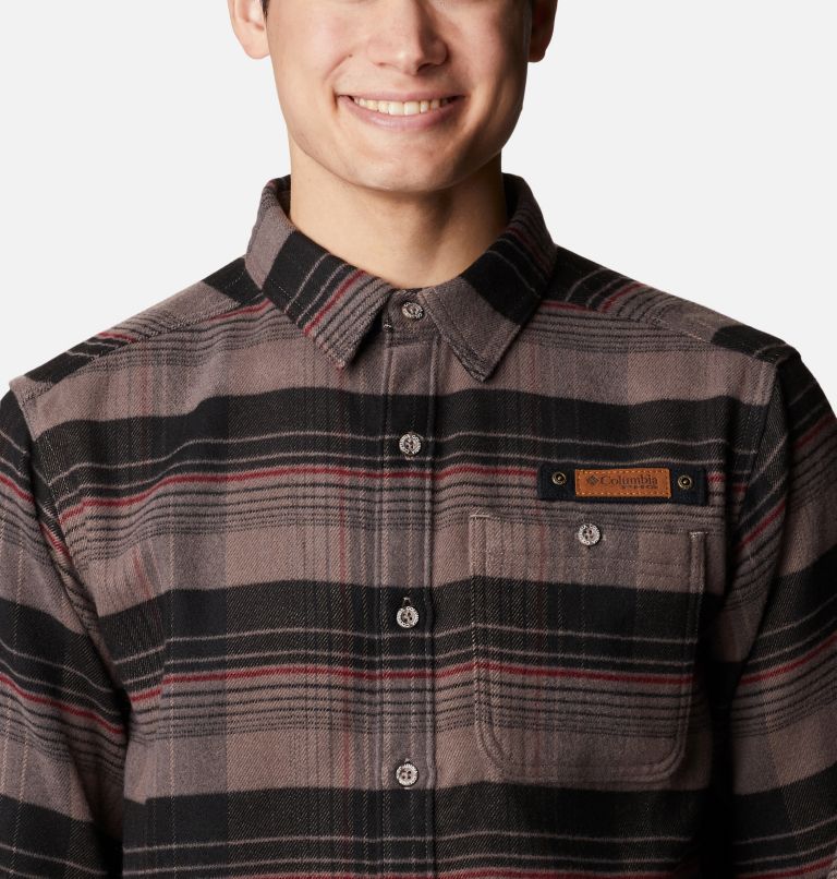 Thumbnail: Men's Roughtail HW Field Flannel Shirt, Color: Iron Gallatin Decoy Tartan, image 4