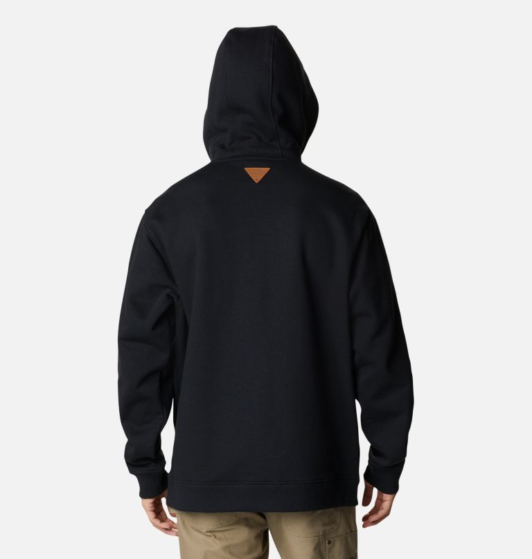 Men's Roughtail Sherpa Lined Field Hoodie, Color: Black, Flax, image 2