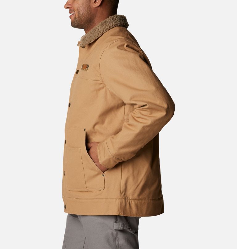 Thumbnail: Men's PHG Roughtail Sherpa Lined Field Jacket, Color: Sahara, Flax, image 3