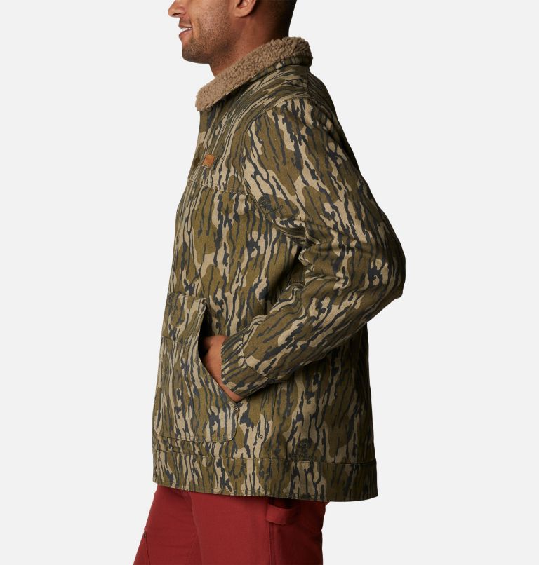 Men's PHG Roughtail Sherpa Lined Field Jacket, Color: Mossy Oak Bottomland, image 3
