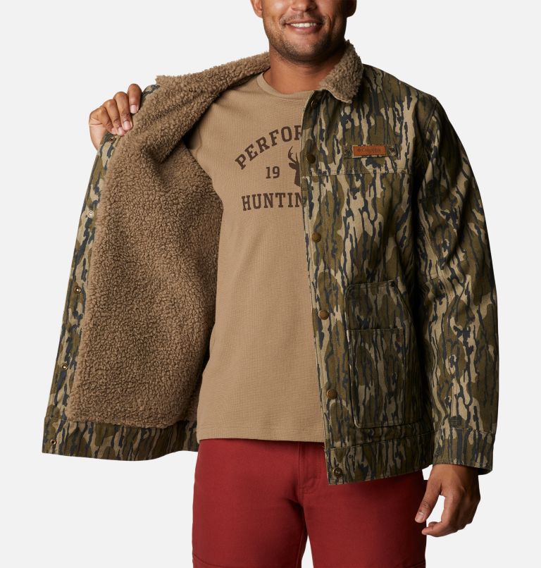 Men's PHG Roughtail Sherpa Lined Field Jacket, Color: Mossy Oak Bottomland, image 6