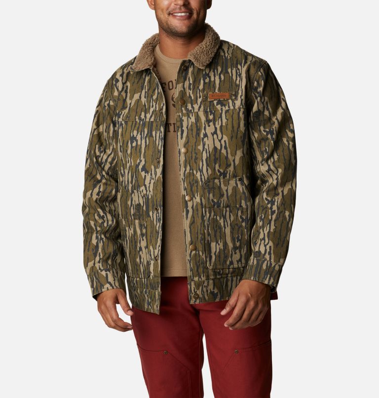 Thumbnail: Men's PHG Roughtail Sherpa Lined Field Jacket, Color: Mossy Oak Bottomland, image 7