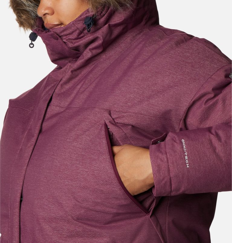 Thumbnail: Women's Mount Si Omni-Heat Infinity Down Parka - Plus Size, Color: Marionberry, image 8