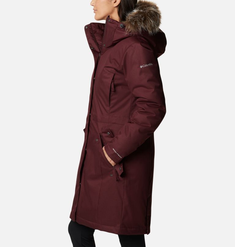 Women's Juniper Ridge Down Parka, Color: Malbec, image 3