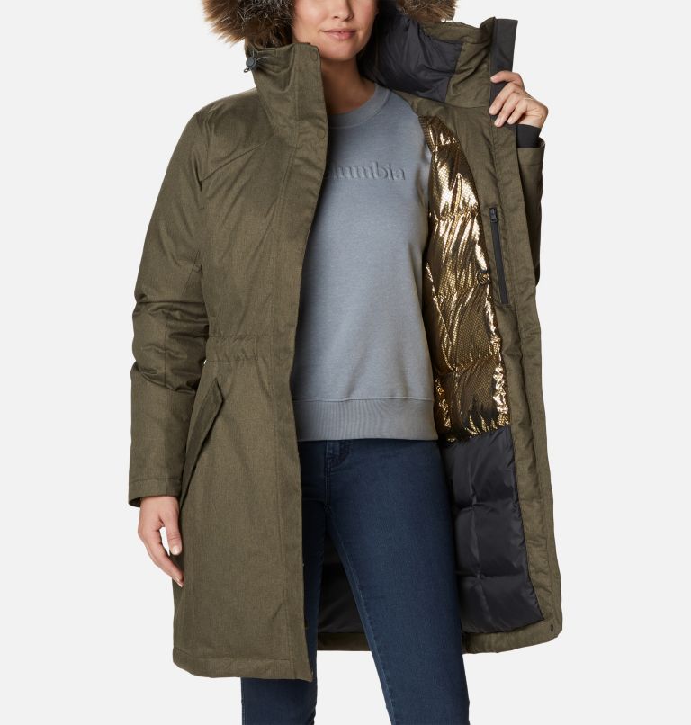 parka femme couleur taupe