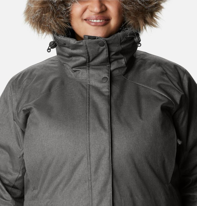 Women's Juniper Ridge Down Parka - Plus Size, Color: Dark Grey, image 4