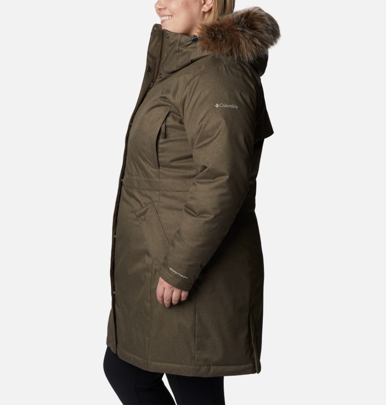 Women's Juniper Ridge Down Parka - Plus Size, Color: Olive Green, image 3